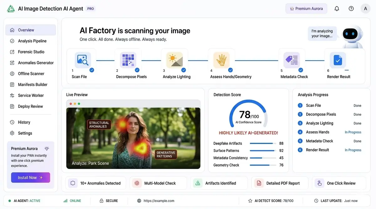 modular AI agent builder dashboard example